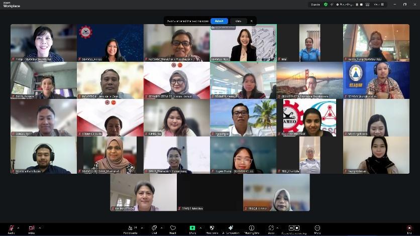 Participants during the 5th SEAMEO Knowledge Management (KM) Online Learning and Sharing Forum